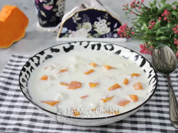Фото блюда: Молочный суп с тыквой