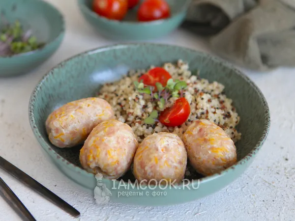 Фото блюда: Куриные сосиски для детей в домашних условиях