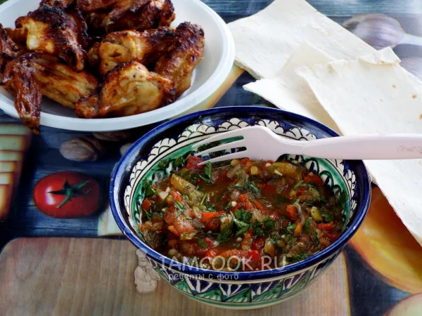 Фото блюда: Соус из овощей на мангале