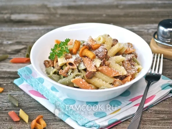 Фото блюда: Паста с лисичками