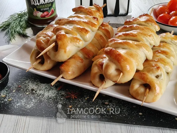 Фото готового блюда: Люля-кебаб в тесте