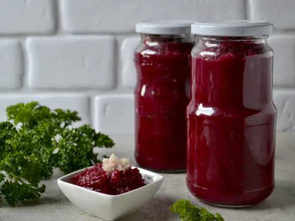 Фото блюда: Кабачковая икра со свеклой на зиму