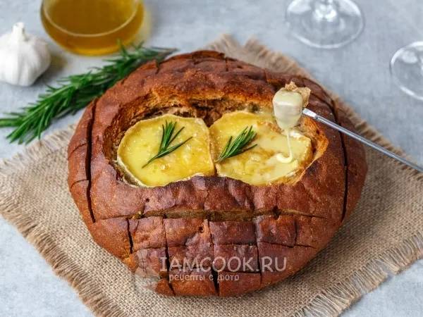 Фото блюда: Фондю в хлебе