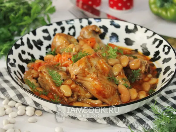 Фото блюда: Свиные ребрышки с фасолью