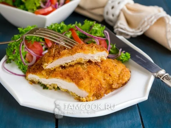 Фото готового блюда: Шницель из свинины