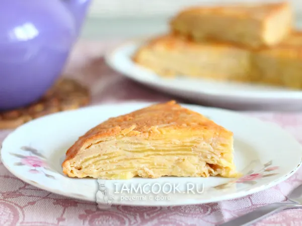 Фото готового блюда: Невидимый яблочный пирог