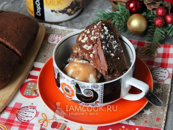 Фото блюда: Брауни с арахисовой пастой