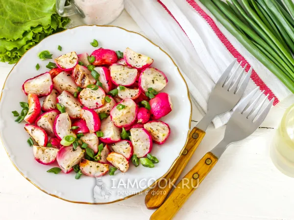 Фото готового блюда: Запеченный редис