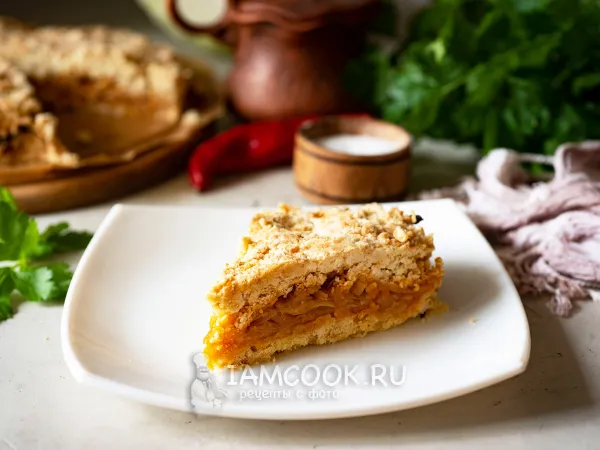 Фото блюда: Насыпной пирог с капустой