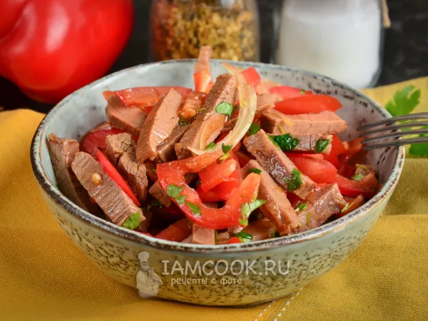 Фото блюда: Салат «Азия» с говядиной