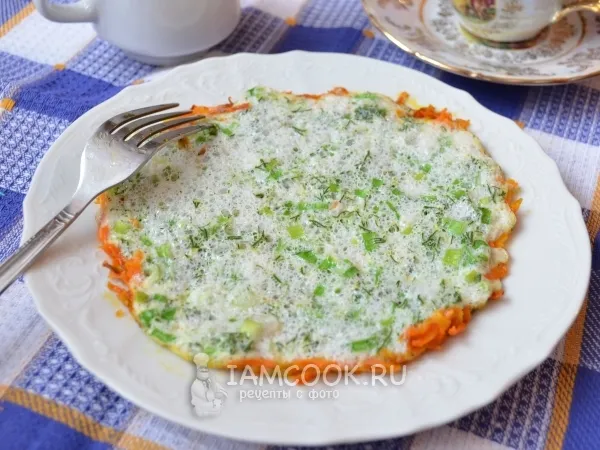 Фото блюда: Белковый омлет с морковью