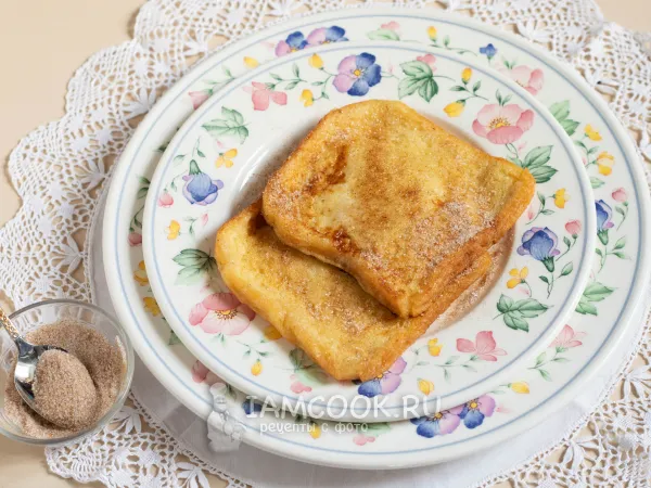 Фото готового блюда: Гренки «Бедный рыцарь»
