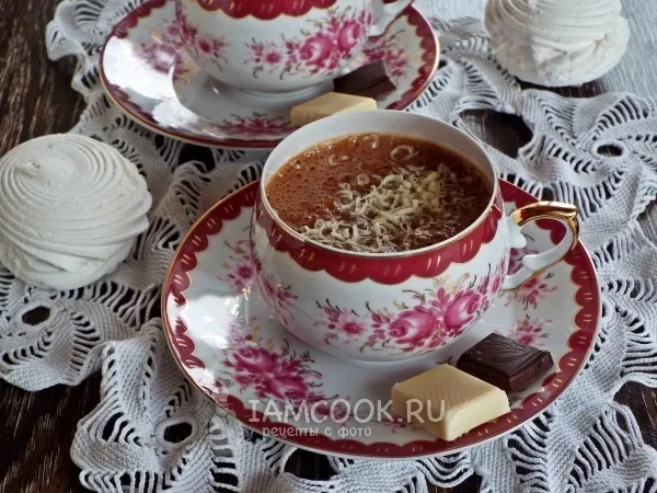 Фото блюда: Горячий шоколад с зефиром