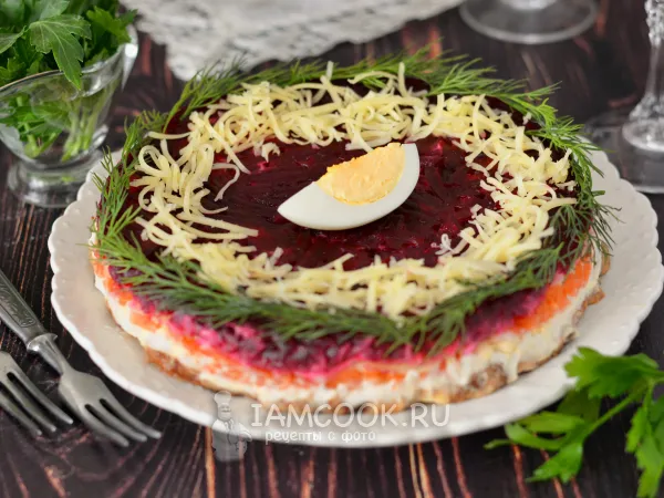 Фото блюда: Салат «Генеральский» с грибами