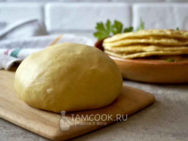 Фото блюда: Тесто на кыстыбый на сметане (+кыстыбый с картошкой)