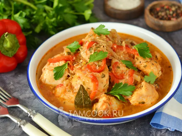 Фото блюда: Чахохбили из курицы в духовке