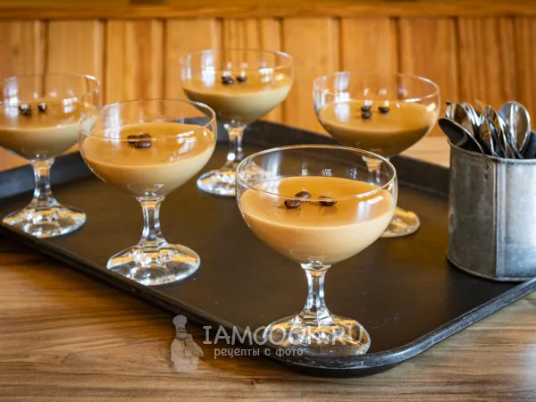 Фото готового блюда: Кофейный пудинг