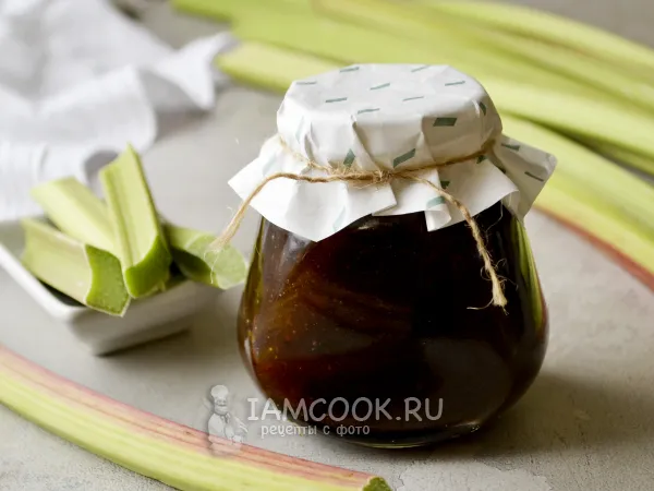 Фото готового блюда: Повидло из ревеня