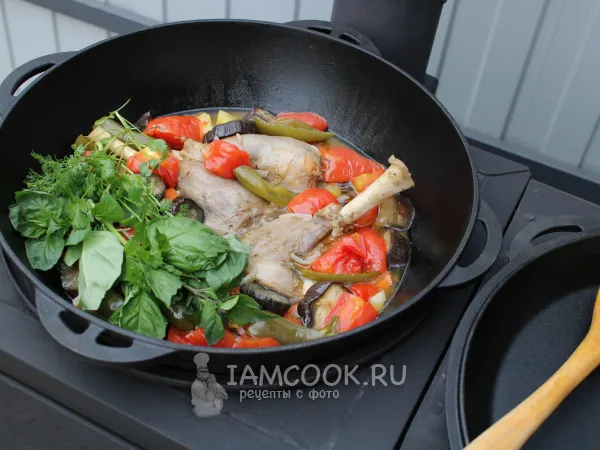 Фото блюда: Чанахи на костре в казане