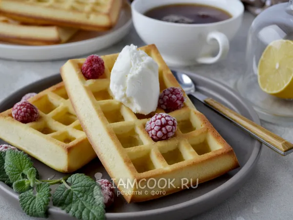 Фото готового блюда: Венские вафли в духовке в силиконовой форме