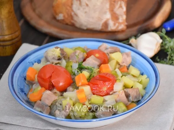 Фото готового блюда: Рагу с телятиной по-средиземноморски