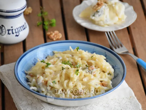 Фото блюда: Паста с горгонзолой и грецкими орехами