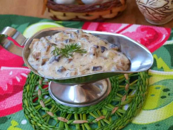 Фото блюда: Грибной соус из шампиньонов