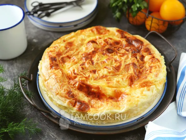 Фото готового блюда: Баница из теста фило