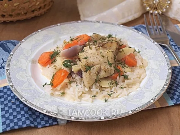 Фото блюда: Треска запечённая в сметане