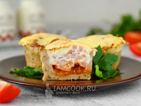 Фото блюда: Мясные корзиночки с начинкой в духовке