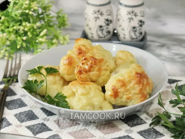 Фото блюда: Цветная капуста в кляре в духовке