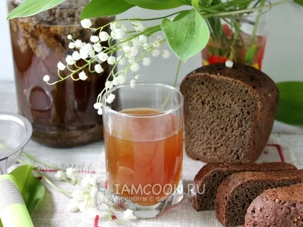 Фото блюда: Домашний квас из бородинского хлеба