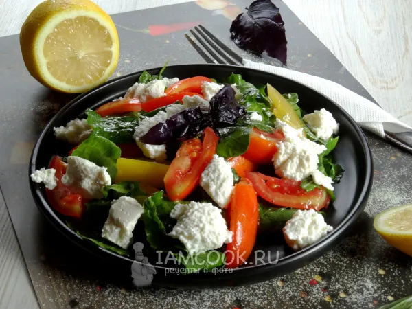 Фото блюда: Салат с рикоттой и помидорами