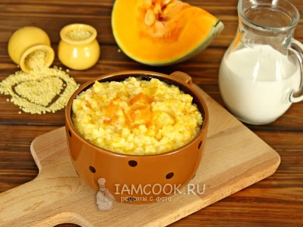 Фото блюда: Пшенная каша с тыквой в мультиварке