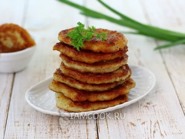 Фото блюда: Постные капустные оладьи