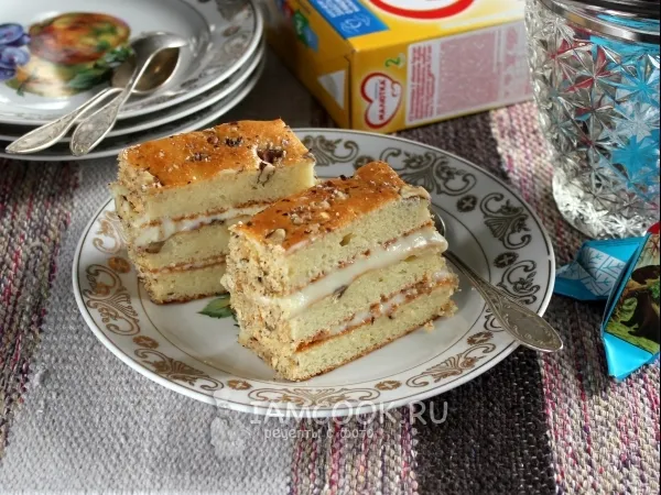 Фото блюда: Торт из детской смеси со сметанным кремом