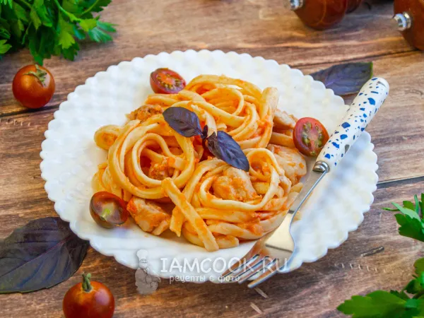 Фото блюда: Лингвини с курицей