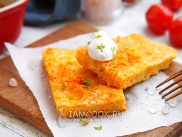 Фото блюда: Запеканка из кабачков и тыквы в духовке