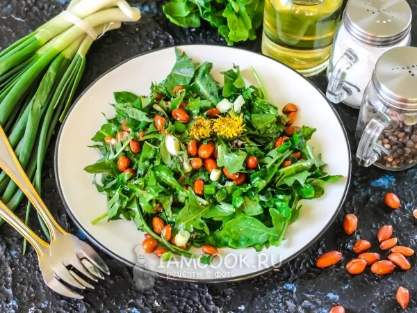 Фото готового блюда: Салат из одуванчиков по-китайски