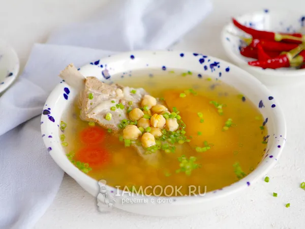 Фото блюда: Шурпа из баранины в казане