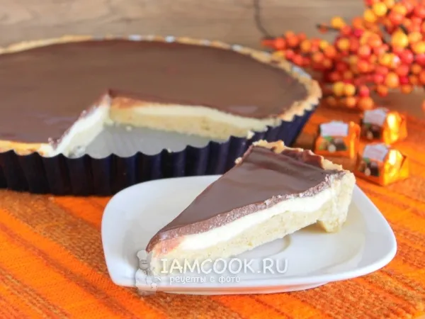 Фото блюда: Немецкий творожный тарт с шоколадом