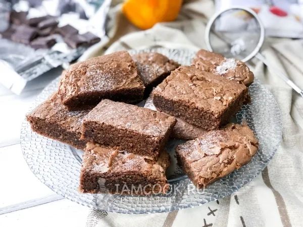 Фото готового блюда: Брауни с апельсином