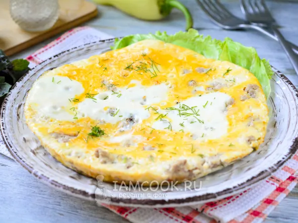 Фото блюда: Жареный фарш с яйцом