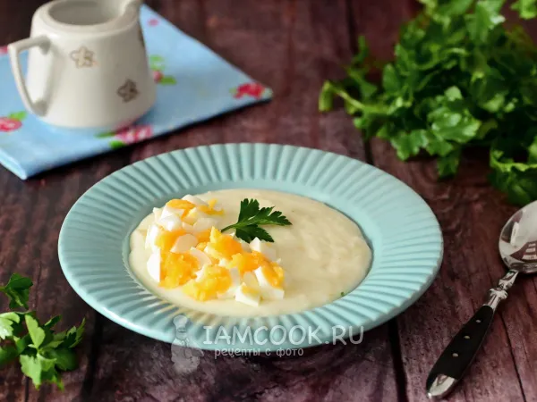 Фото блюда: Манка с луком и яйцом