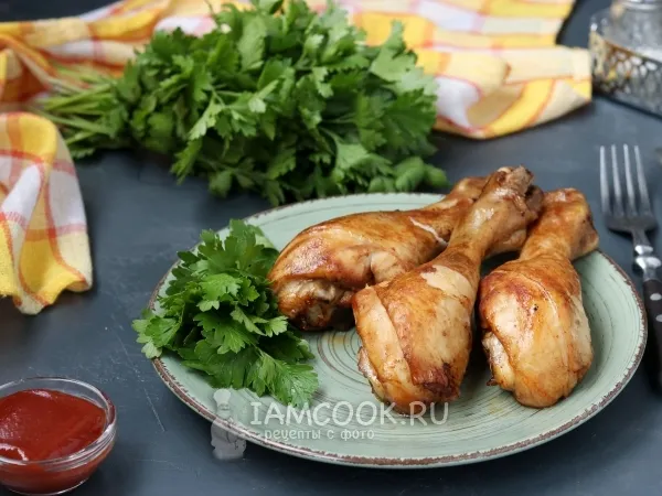 Фото готового блюда: Куриные голени в кофейном маринаде