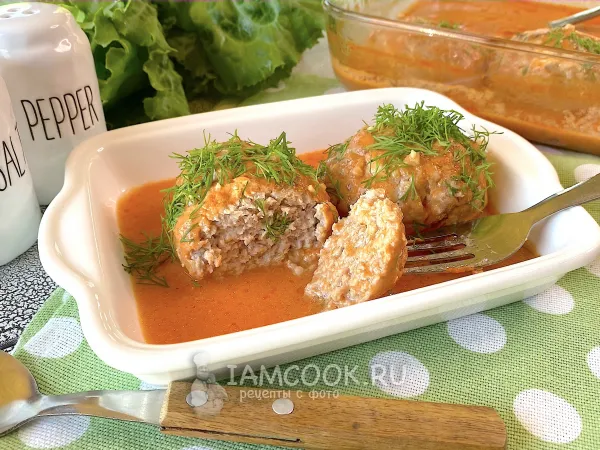 Фото готового блюда: Тефтели в микроволновке