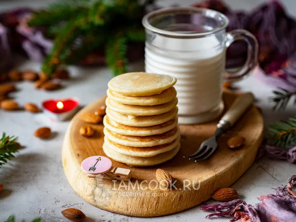 Фото блюда: Кето панкейки из миндальной муки на миндальном молоке