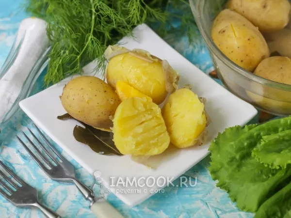 Фото блюда: Картошка в мундире в микроволновке