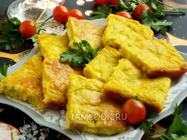 Фото готового блюда: Пирог из тыквы с кабачком