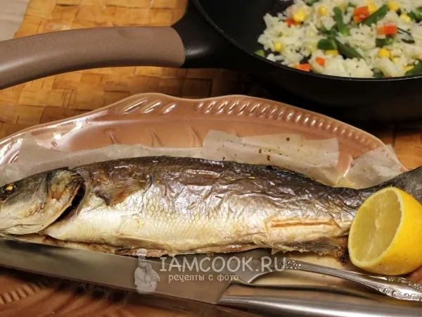 Фото готового блюда: Сибас в духовке